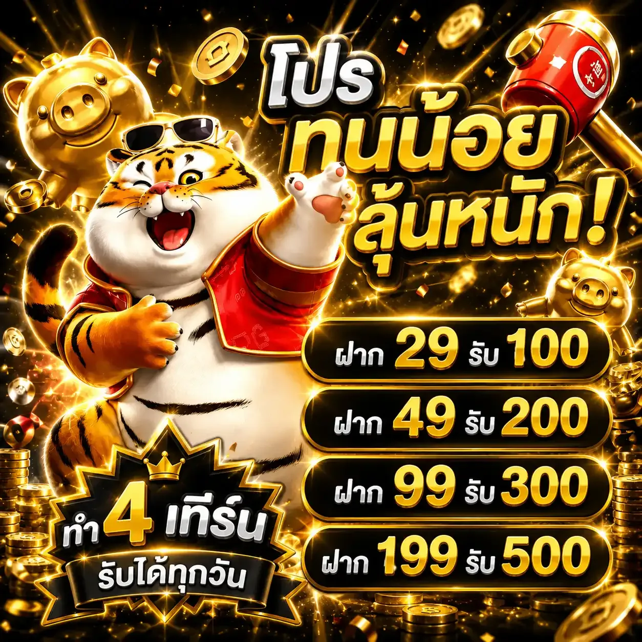 ทุน น้อย 15 รับ 100